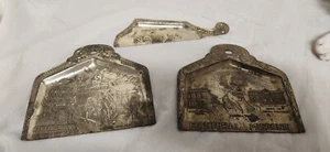 3x Vintage Souvenir Dust Pan Crumb Trays - Nevada, Vegas, Hannibal Missouri - Picture 1 of 9