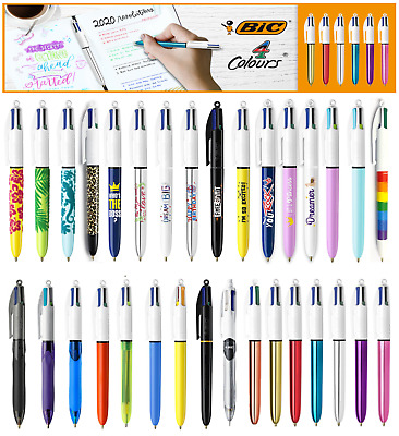 Stylo Crayon Bic 4 Couleurs Scolaire Bureautique Collection 50 Modèle Au Choix • 7.55€