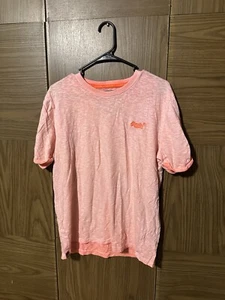 Super Dry Low Roller Peach Short Sleeve Tshirt Mens XL Used - Picture 1 of 6