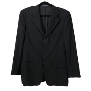 Valentino Blazer Mens EU 50 US 40 Black Wool 3 Button Sport Coat Jacket Boutique - Picture 1 of 14
