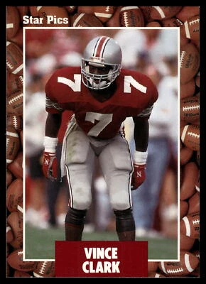 1991 Star Pics Vinnie Clark #77 Ohio State Buckeyes Football Card - Image 1 of 2