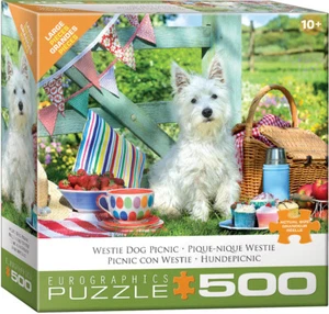Westie Dog Picnic  500 Large Pieces Jigsaw Eurographics Puzzle New! - Picture 1 of 1