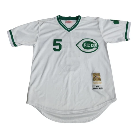 Johnny Bench Reds Baseball Jersey Size 50 Mitchell and Ness Cooperstown Cover