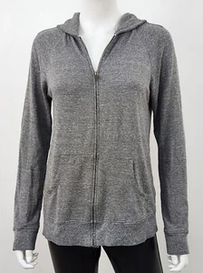 Current/Elliott Heather Grey Hoodie Cotton Blend Relaxed Size 2/Medium - Picture 1 of 4