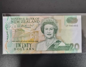 1992-93 New Zealand 20 Dollars BANKNOTE UNC - Picture 1 of 2