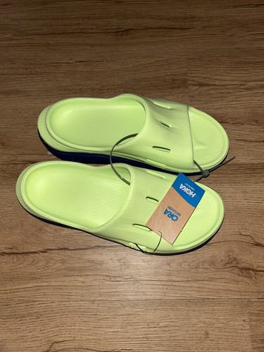 HOKA ONE ONE YOUTH ORA DIAPOSITIVE RECUPERO 3 NUOVE TAGLIA 5 LATTUGA BLU