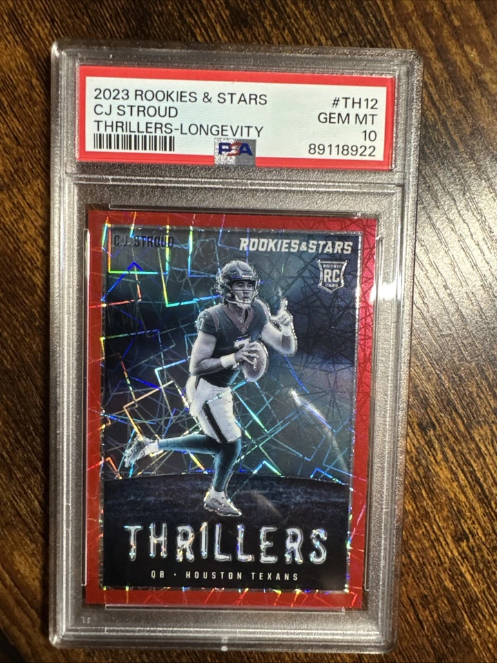 2023 Rookies & Stars Thrillers-Longevity #TH-12 Cj Stroud PSA 10 - Image 1 of 2