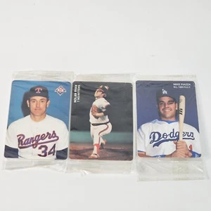 Nolan Ryan 1992-93 Mike Piazza Mother’s Cookies Set of 3 Sealed Cards - Bild 1 von 8