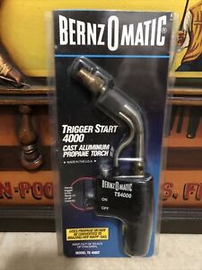Bernzomatic TS4000T Trigger Start Torch Head Auto Start/Stop Run-Lock Button