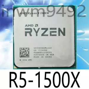AMD Ryzen 5 1500X R5-1500X 3.5-3.7 GHz 4-Core 65W Socket AM4 CPU Processor - Picture 1 of 1