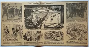 Die Tragödien unserer Präsidentschaft 1963 Zeitungsfeature Zeichnungen & Infos - Bild 1 von 3