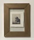 Antique Rembrandt Etching Engravings (Double sided), Frame Is Double Glass Sided