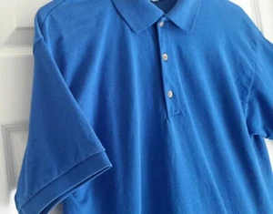 Polo uomo manica corta con 3 bottoni--EUC-Blu - Foto 1 di 10