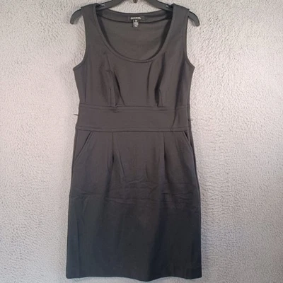 George Womens Black Sleeveless Dress Size Small 4-6 Round Neck Waist Tie Loops - Image 1 of 4