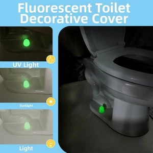Cubiertas de tornillo de inodoro que brillan en la oscuridad para cubiertas fluorescentes decorativas de baño - Imagen 1 de 18