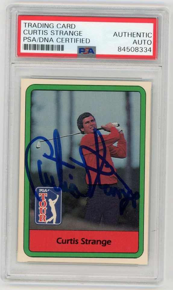 1982 Donruss Curtis Strange Signed Auto Autograph PSA/DNA Authentic - Image 1 of 1