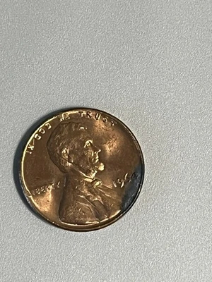 1964 Lincoln Cent ms-65 coin app with Error"L" in Liberty No Mint Mark ! - Image 1 of 4