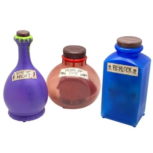 Tekky Light-Up Halloween Brujas Poción Botella Set De 3 RARO FUNCIONA PROBADO - Imagen 1 de 17