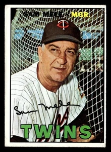 1967 Topps Sam Mele #418 VG-EX Minnesota Twins - Picture 1 of 2