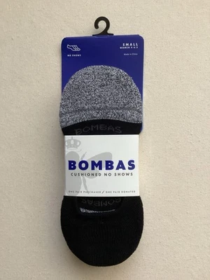 NEW Bombas 3 Pack No Show Cushioned Socks Womens SMALL Black White Gray - Image 1 of 3