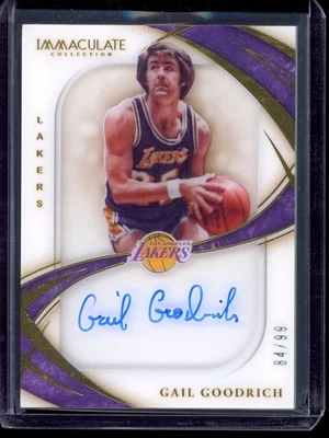 2019-20 Panini Immaculate #SS-GGR Gail Goodrich Shadowbox Signatures Auto /99 - Image 1 of 2
