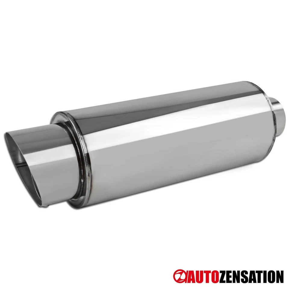 4" Stainless Slant Tip Exhaust Muffler+Silencer Fit Civic Accord S2000 Foto 1 de 4