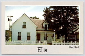Postkarte Walter P. Chrysler Boyhood Home Ellis Kansas - Bild 1 von 2