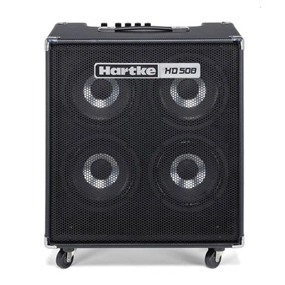 HARTKE HD508 HyDrive 500w Peak 4x8" Speaker Bass Combo Amplifier with Casters - Image 1 of 4