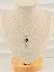 LIMITED EDITION New Pandora Two-Tone Key & Flower Necklace 399339C01-70cm - Picture 1 of 22