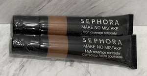 2 Sephora Make No Mistakes Full Coverage Concealer - 14 Anise - 0.33 oz Sealed - Picture 1 of 3