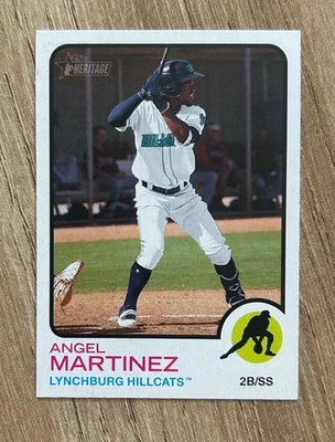 2022 Topps Heritage Minor League #24 Angel Martinez Cleveland Guardians - Image 1 of 2