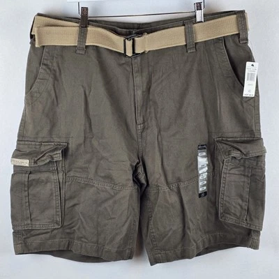 $49 Nautica военные грузовые шорты мужской размер 40 армия зеленый мешковатые подпоясанный 100% хлопок - Изображение 1 из 4