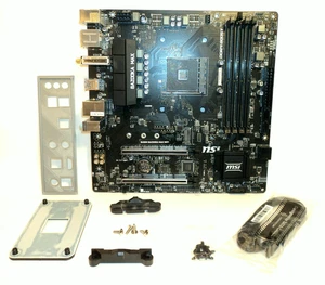 MSI B450M Bazooka MAX WiFi Motherboard AM4 4 DDR4 Slots MicroATX AMD Ryzen CPUs - Picture 1 of 8