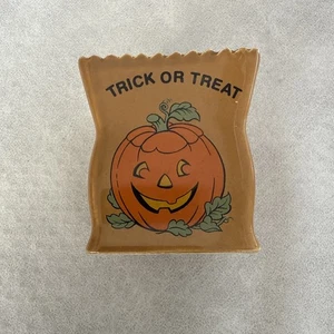 Halloween Ceramic Candy GHOST TRICK OR TREAT Bag 3” Hallmark Ambassador - Picture 1 of 4