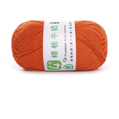 43colors 50g High Quality 4ply Baby Wool Cotton Knitting Crochet Yarn DIY Crafts - Image 1 of 4