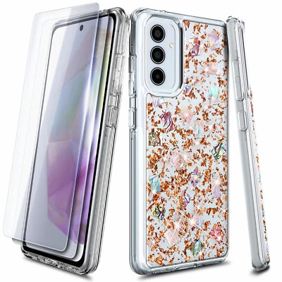 For Samsung Galaxy A25 5G Case Glitter Seashell Phone Cover +2X Screen Protector - Image 1 of 4