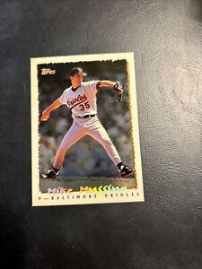 Cw #037 Mike Mussina Baltimore Orioles 1995 Topps Special Cyber Stats