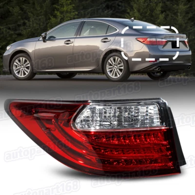 For 2013-2015 Lexus ES350 Rear Tail Light Lamp Left Driver Side Outer W/ Bulb - Image 1 of 4