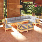 Garten Lounge Set Gartenmbel Sofa Sitzgruppe 11-tlg. Kiefer Massivholz vidaXL
