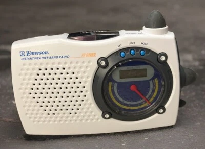 Emerson Instant Weather Band Radio Model RP6248 LCD Clock AM FM TV Sound- TESTED - Image 1 of 4