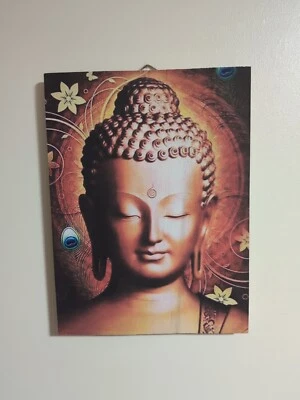 Wooden Slatted Wall/Pop Art  ,"Buddha " - Image 1 of 4