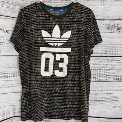 Camiseta Adidas Originals Mujer Talla Mediana 03 Logo Geo Print Vintage Algodón Orgánico Foto 1 de 4