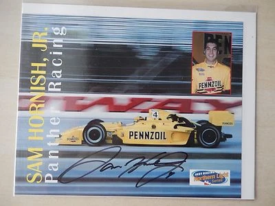 Sam Hornish, Jr. Autographed 10" X 8" Photo Slick - Image 1 of 2