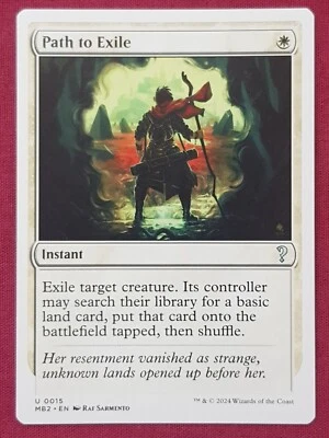 Magic The Gathering MYSTERY BOOSTER 2 MB2 PATH TO EXILE white card MTG - Image 1 of 2