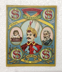 Colecciones Bombay Lables Vintage Original Kaloomal Shorimal Importers - Imagen 1 de 4