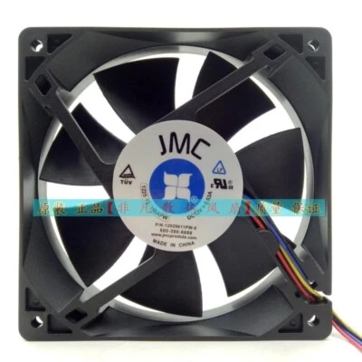 JMC 1225-12 HBAPW 12V 0.63A 12cm 4-Wire PWM Case Cooling Fan - Image 1 of 3