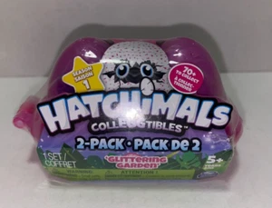 HATCHIMALS COLLEGGTIBLES 2-PACK SEASON 1 GLITTERING GARDEN SEALED - Picture 1 of 10