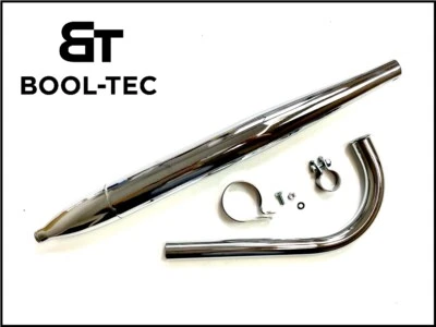 Simson Spatz SR1 SR2 SR 2E KR50 Schalldämpfer Auspuff Set m. Krümmer Auspufftopf - Bild 1 von 4