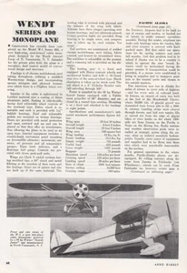 Wendt Monoplane Aircraft Report 3/27/2024b - Picture 1 of 1
