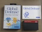 JEU SEGA MASTER SYSTEM GLOBAL DEFENSE COMPLET